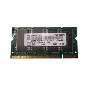 01N1587 - IBM 256MB DDR SoDimm Non ECC PC-2100 266Mhz Memory