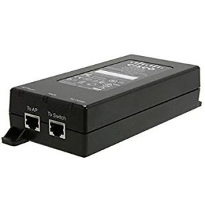AIR-PWRINJ6= - Cisco RJ-45 EIA 568A and 568B Connectors 10/100Mb/s 100 - 240V AC External PoE Injector for Aironet 1810 Office Extend Access Point