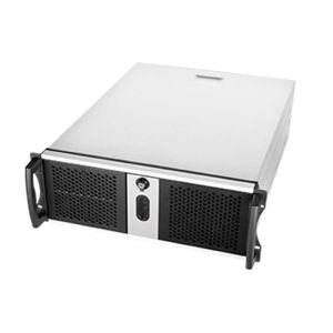 RM42300-F1U3 - Chenbro RM42300 4U ATX Non-Hot Swap No PSU (ATX/PS/2) Black Front Bezel Rackmount Server Chassis